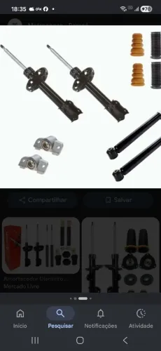 Vendo amortecedor de carros semi novo  dependendo o par é 150 para vim buscar