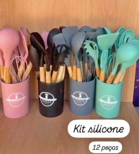 Kit silicone 12 peças 
