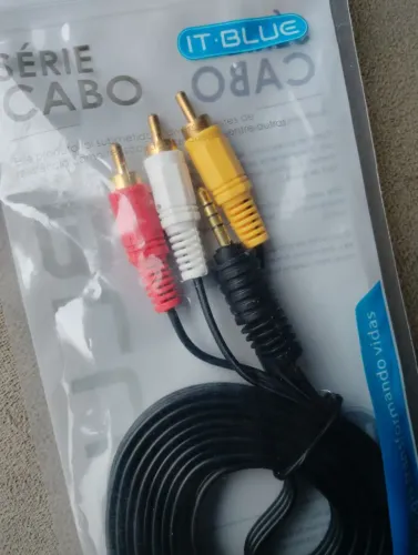 Cabo de áudio e vídeo p3 para 3 RCA itblue LE-1001