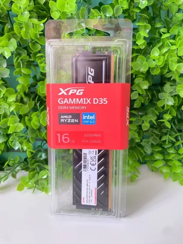 VENDO MEMÓRIA RAM DDR4 XPG 16GB D35 3200MHZ, POUCO TEMPO DE USO, NA CAIXA!!