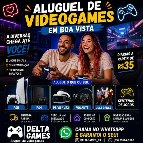 Aluguel de Videogames em Boa Vista-RR 
