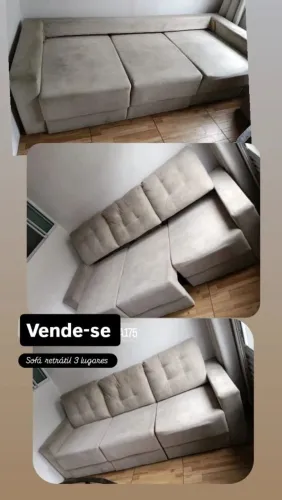 sofa 3 lugares retratil.
