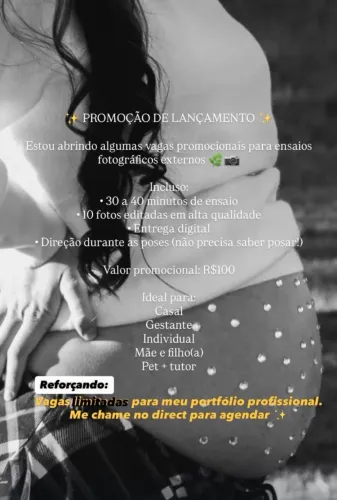 Mini Ensaio Fotográfico Externo