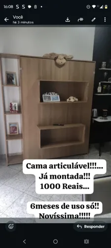 Cama articulável estante 