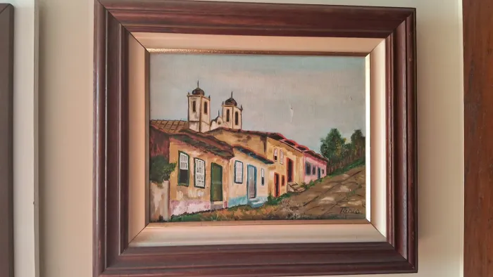 Belíssimo Quadro Pintura a Óleo paisagens Mineiras