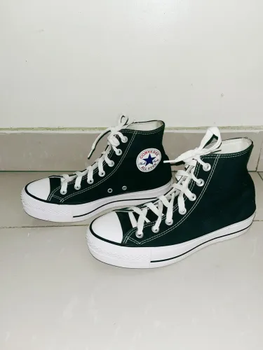 All Star Plataforma Converse Cano Alto Preto - Tam. 37