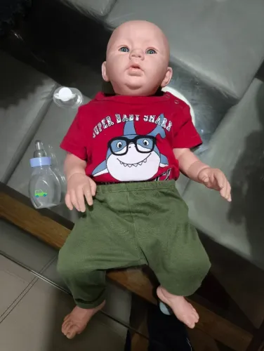 Boneco Bebê Reborn Realista Menino Carequinha (Desapego)