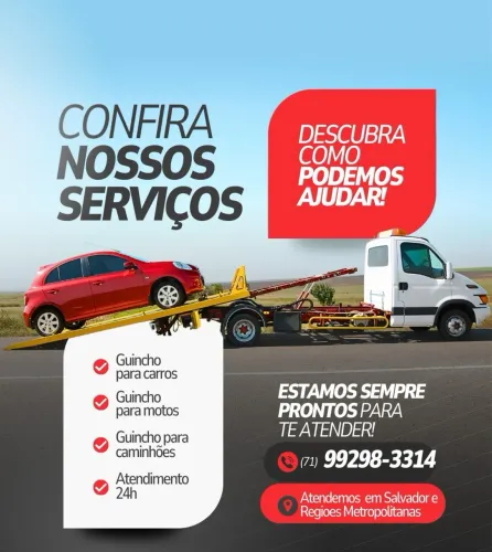 Reboque em toda Salvador