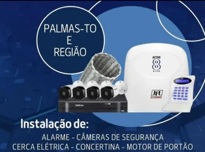 Cerca elétrica e câmeras de segurança 