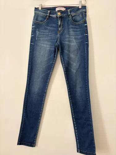 Calça Jeans Dudalina Skinny com Elastano - Tamanho 38 