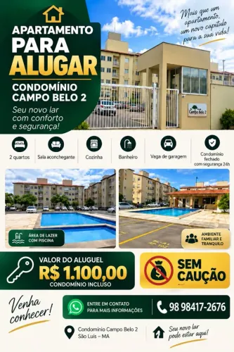 ALUGO APARTAMENTO SEM CAUÇÃO