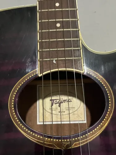 Violão Tagima Dallas Roxo afinador eletrônico