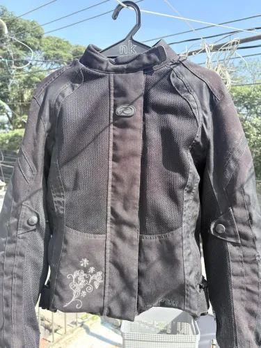 Jaqueta de Moto Feminina Riffel Original - Tamanho P - Com Forro Removível
