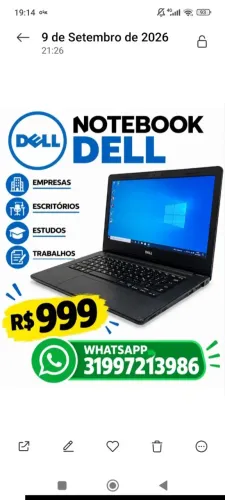 NOTEBOOK R$999- PROMOÇÃO 13/09/26-