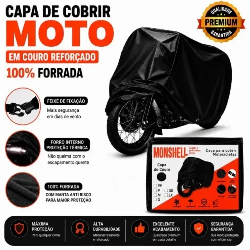 Promoção Imperdível! Capa Moto Contra Sol e Chuva | Achadinho Shopee