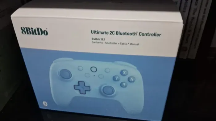 CONTROLE 8BITDO ULTIMATE 2C AZUL BLUETOOTH COM HALL EFFECT (NOVO LACRADO)