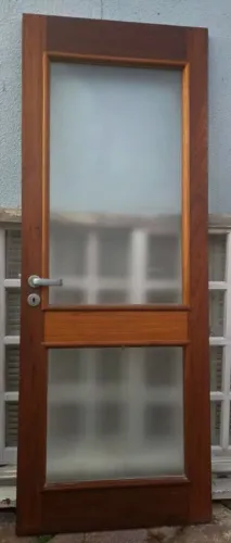 Portas externas 83cm com o marco 78 só a folha madeira de louro freijo 