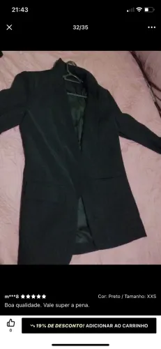 Blazer Feminino Preto