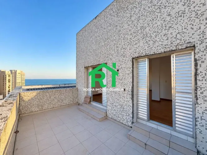 Apartamento à beira mar, vista mar com 1 Quarto, 1 Vaga à venda em Pitangueiras, Guarujá