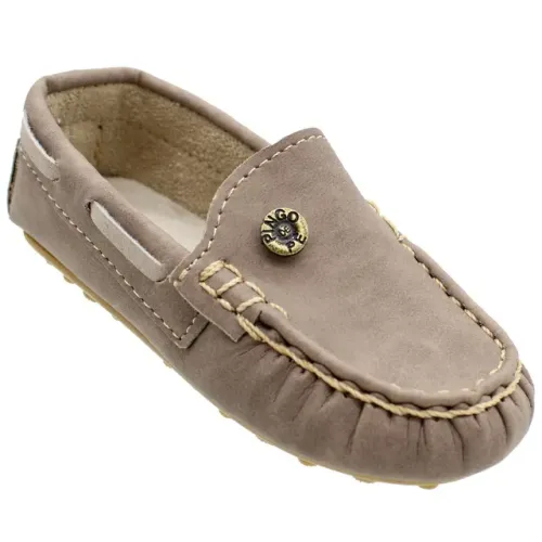 Sapato Mocassim Infantil Menino Pingo De Pé Festa Marrom 517646