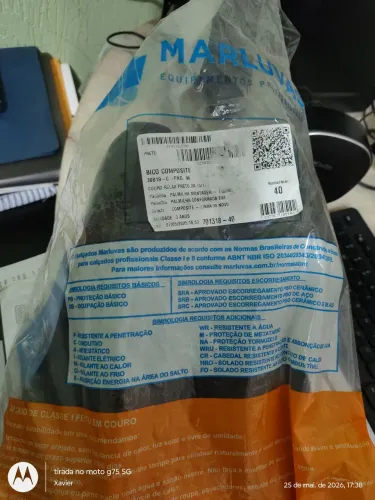 vendo bota marluva número 40 nova 
