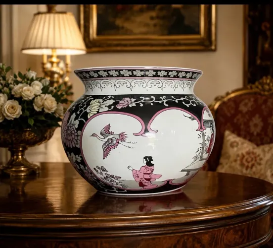 Cachepô de porcelana