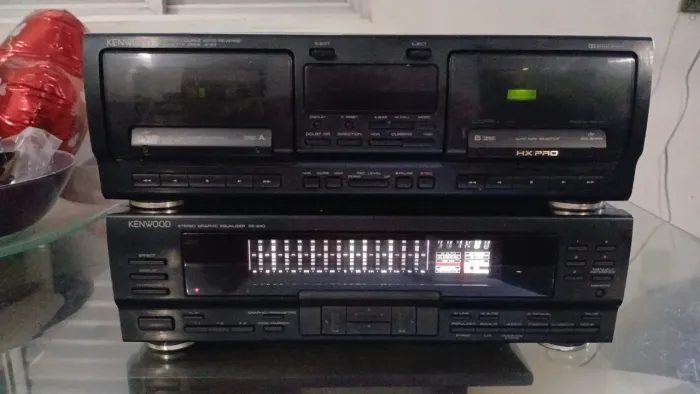 Equalizador e Tape Deck Kenwood