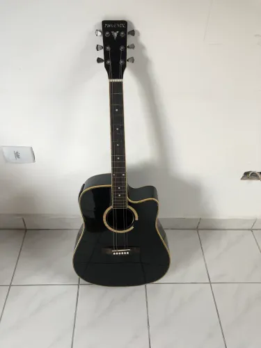 Violão phoenix elétrico + capa