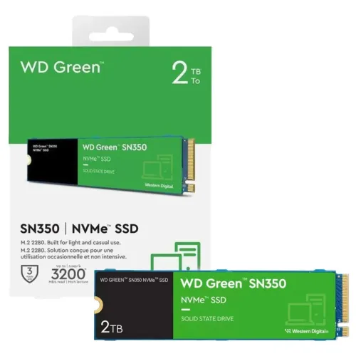 SSD 2TB NVMe M.2 2280 Western Digital Green