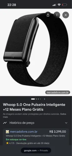 Pulseira WHOOP 5.0 one