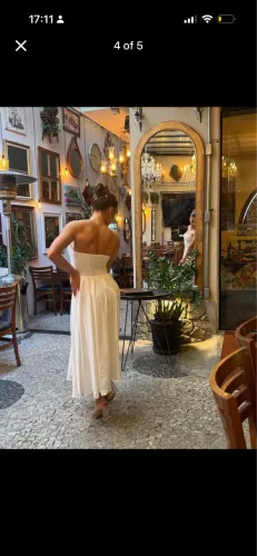 vestido midi branco noiva