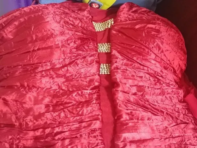 VESTIDO DE FESTA VERMELHO IEDA NOLASCO TAM P USADO UMA VEZ