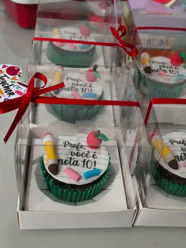 Cupcake Chocolate Dia dos Professores -