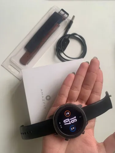 Amazfit GTR 42 mm Preto - Original | Caixa e Carregador
