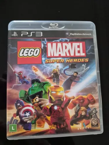 Jogo PS3 Lego Marvel Super Heroes Mídia Física Original Impecável Usado