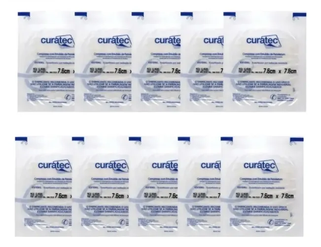 Curativo Não Aderente Curity 10un 7,6x7,6cm Cardinal Health