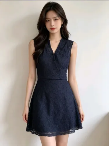 Vestido Armazém De Renda Preto M