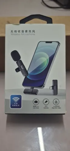 Microfone de Lapela Sem Fio para Celular (Semi-novo)