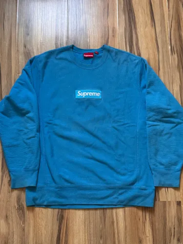 Moletom Supreme "Box Logo FW23" Azul