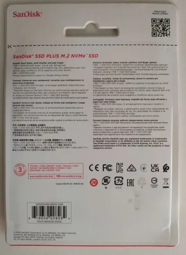 SSD 500GB SanDisk Original, lacrado.