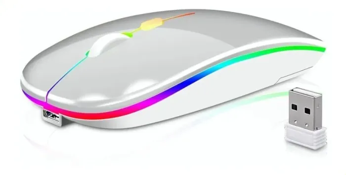 Goojodoq M06 Recarregável Wireless 2.4ghz e Bluetooth Mouse