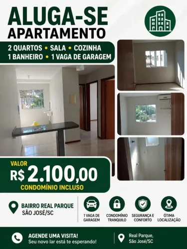 Alugo apartamento em São José 
