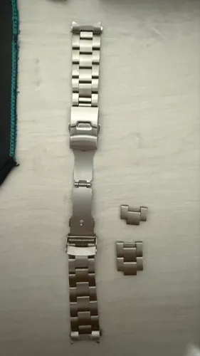 Pulseira aço elos sólidos universal Seiko 20mm