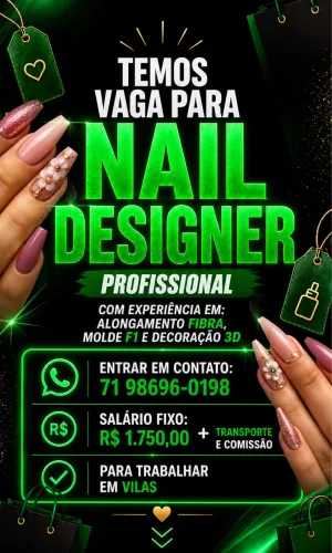 Vaga pra Nail Desingner