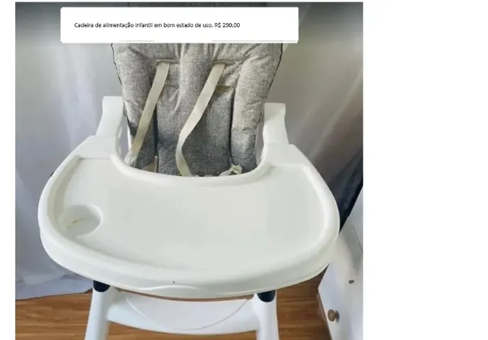 Mesa de alimentação de bebê