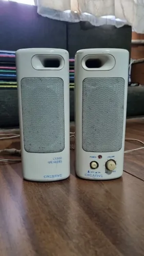 Caixas de som CS100 Speakers Creative  sound blaster raridade funcionando