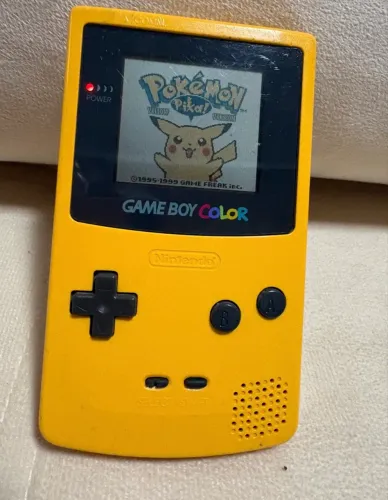 Game Boy Color amarelo tela lps