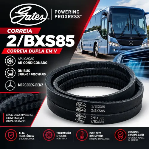 Correia Dupla Ar condicionado Ônibus Mercedes 2/BXS85