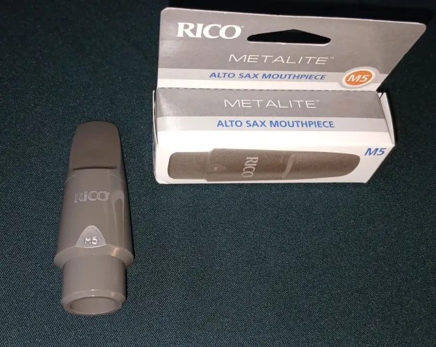 Boquilha Sax Alto Rico Metalite M5 Nova