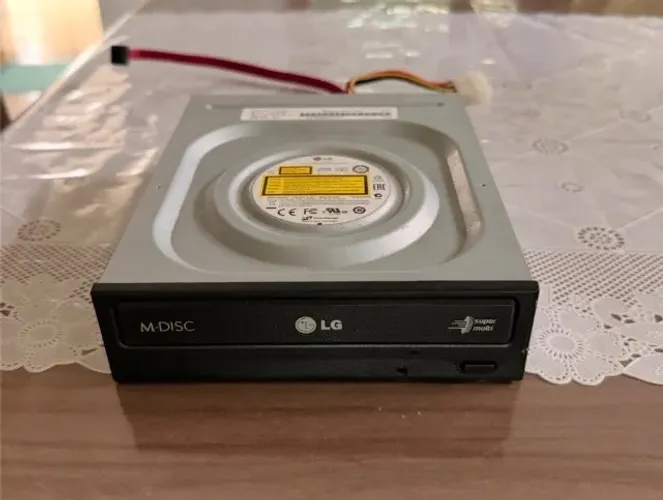 Drive Gravador Leitor Dvd Cd Lg Gsa H58n Super Multi 22x 5v e 12v